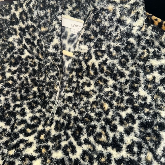 LOFT XS 3/4 Zip Animal Print. MUST BE BUNDLED - Picture 6 of 8